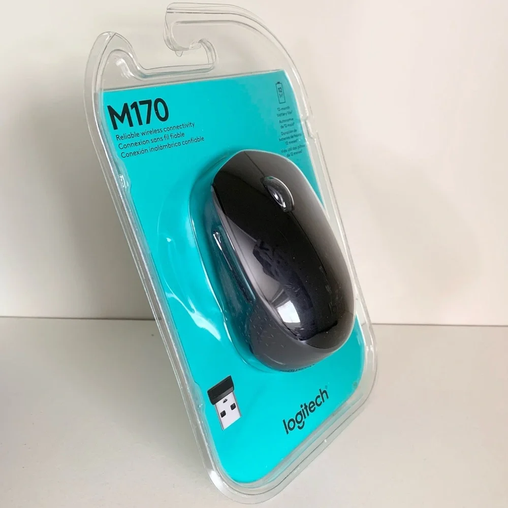Wireless Logitech Mouse m170 black